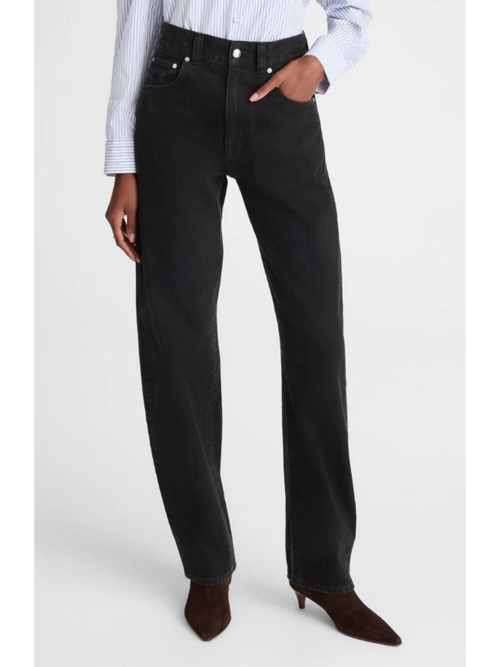 Madewell The Balloon Jeans Size 25 in Black Frost NWT NW241